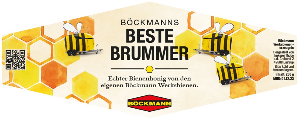Böckmann Honig Etikett